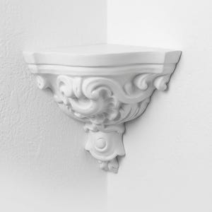 Baroque Corner Shelf - Any Color - Wall Mounted Corner Shelves
