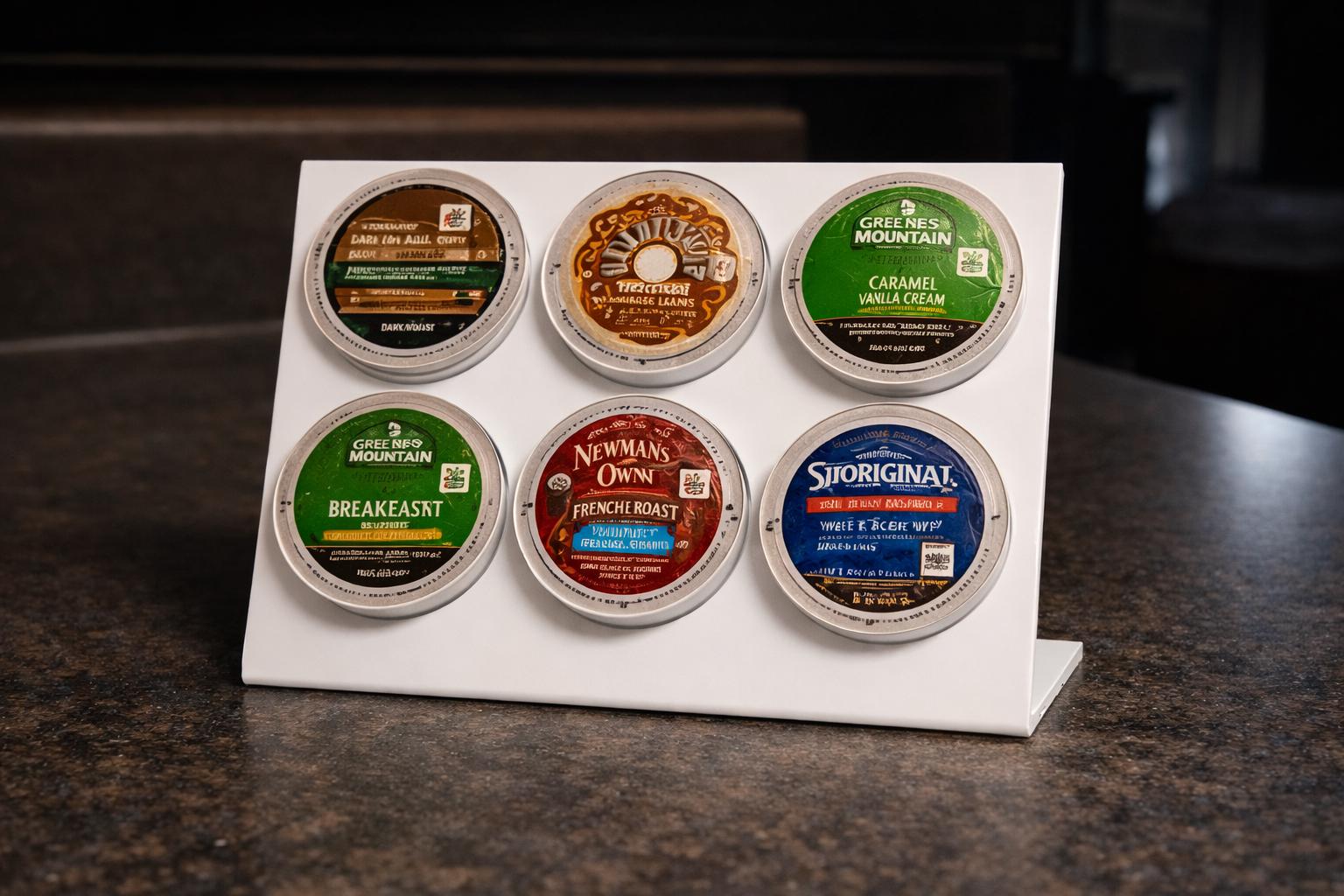 Holder compatible with Keurig K-cup Coffee Pod Holder Any Color! Holds 6 Kcups