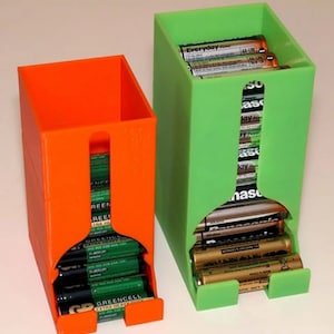 AA and AAA Battery Dispenser | Battery Holder | Case for Batteries | Stackable Battery Dispenser