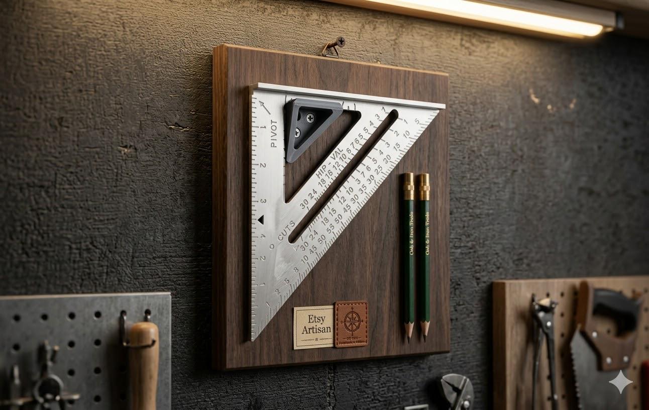 Quick Access Universal Speed Square Holder - Wall Mounted