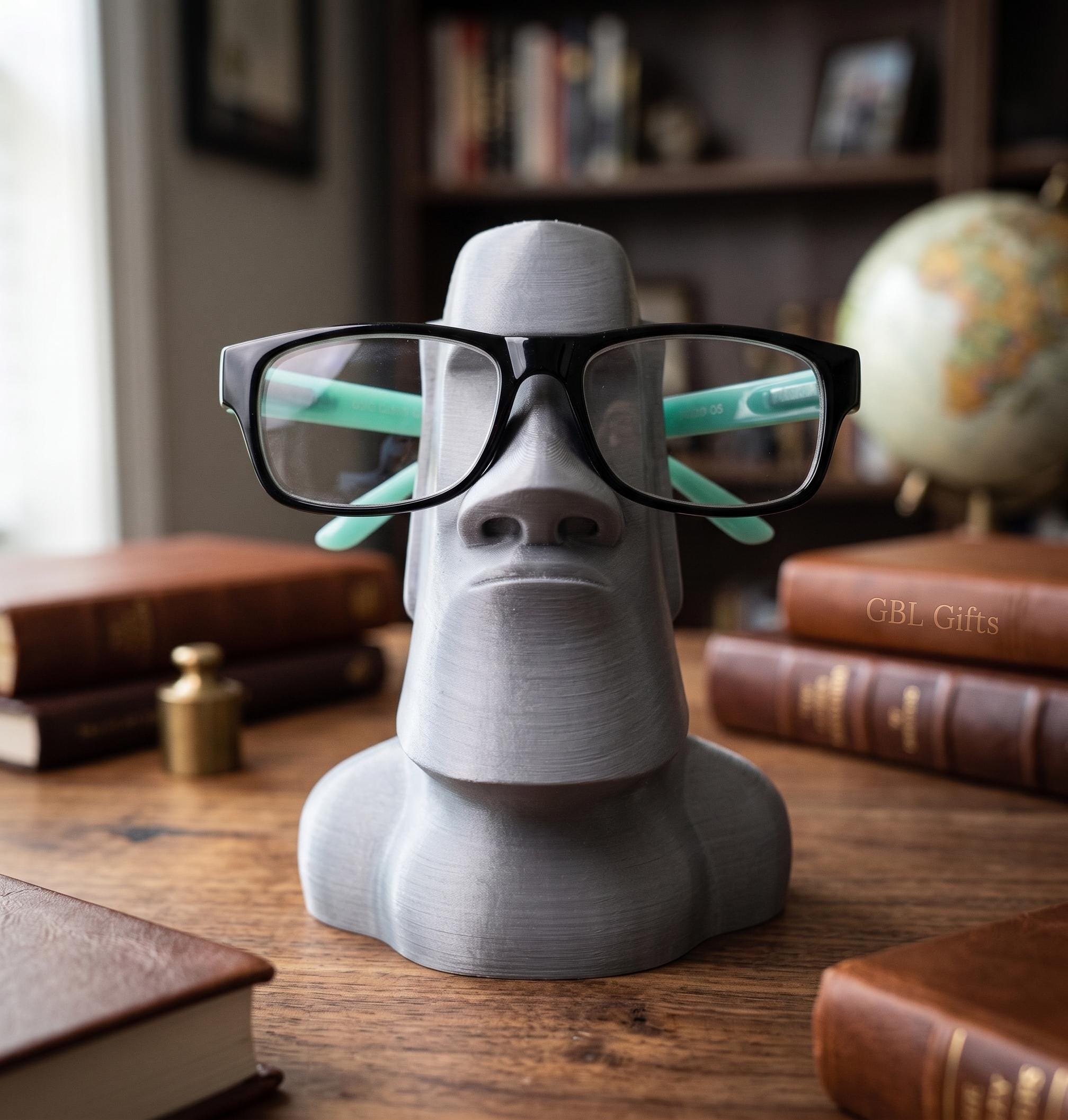 Moai Glasses Holder, Rest Your Sunglasses or Reading Glasses This Easter Island Treasure | Store Sunglasses | Gift for Kids Mom