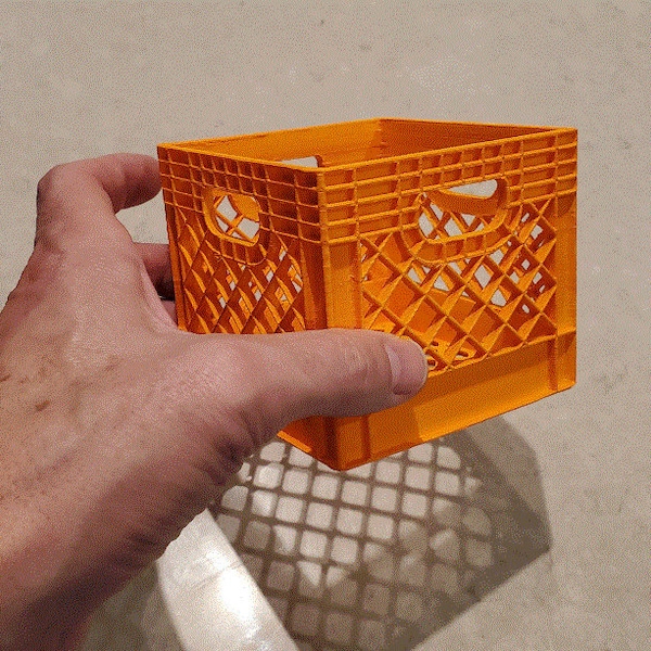 Mini Milk Crates for Paper Clips, Change, Money, Anything!