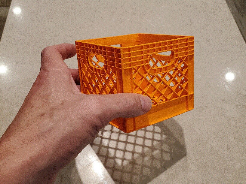Mini Milk Crates for Paper Clips, Change, Money, Anything!