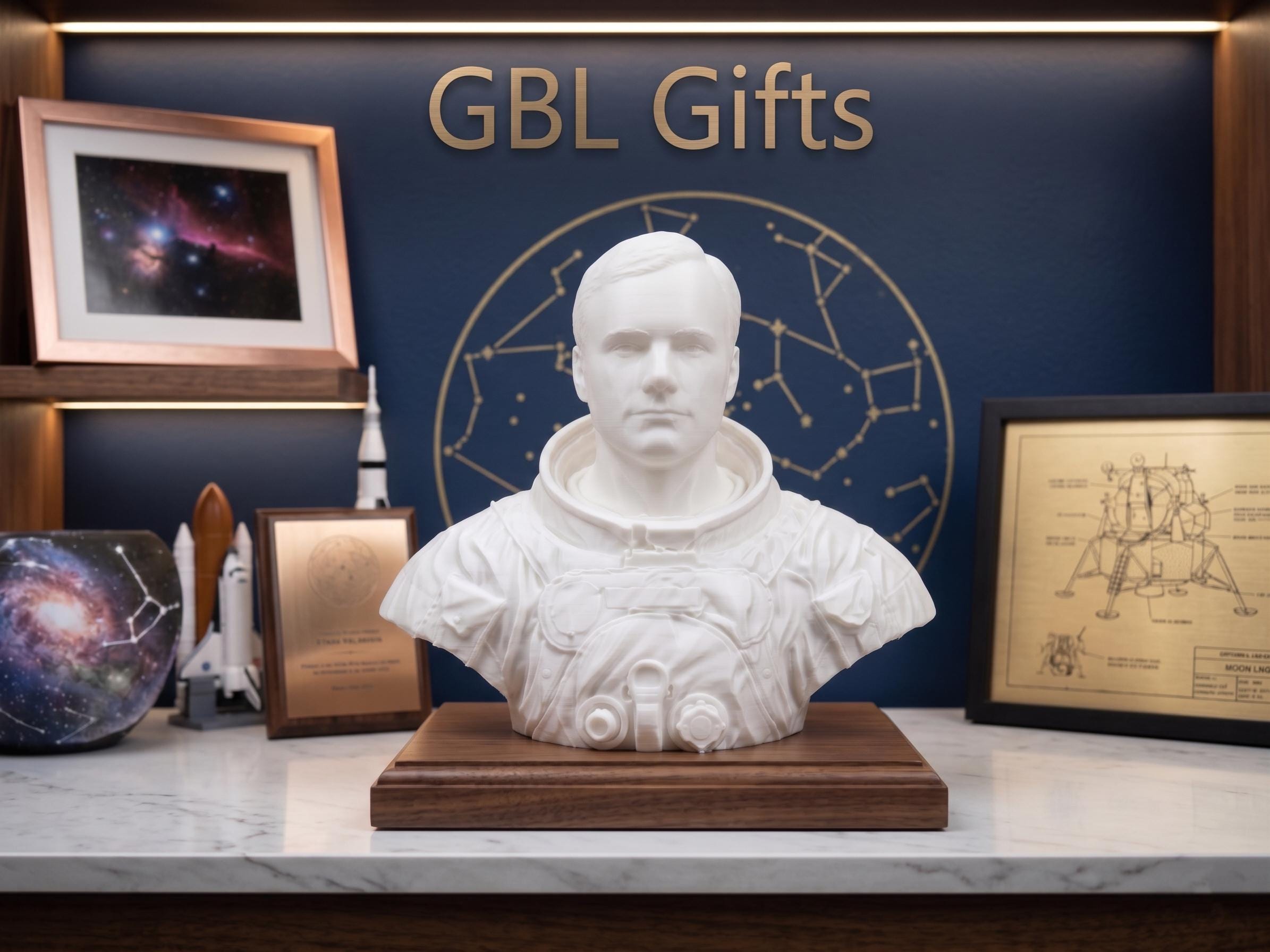 Neil Armstrong Bust - Any Color - Any Size