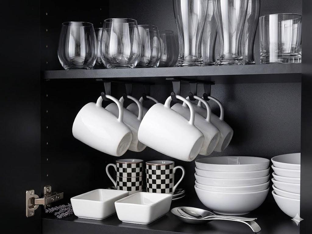 Mug/Cup Hanger | Any Color | Kitchen Mug Holders | Kitchen Decor | Pottery Under Cabinet Mount | For Organizing Your Cups and Steins