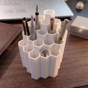 Hexagon Pencil Holder Pen Cup for Desk