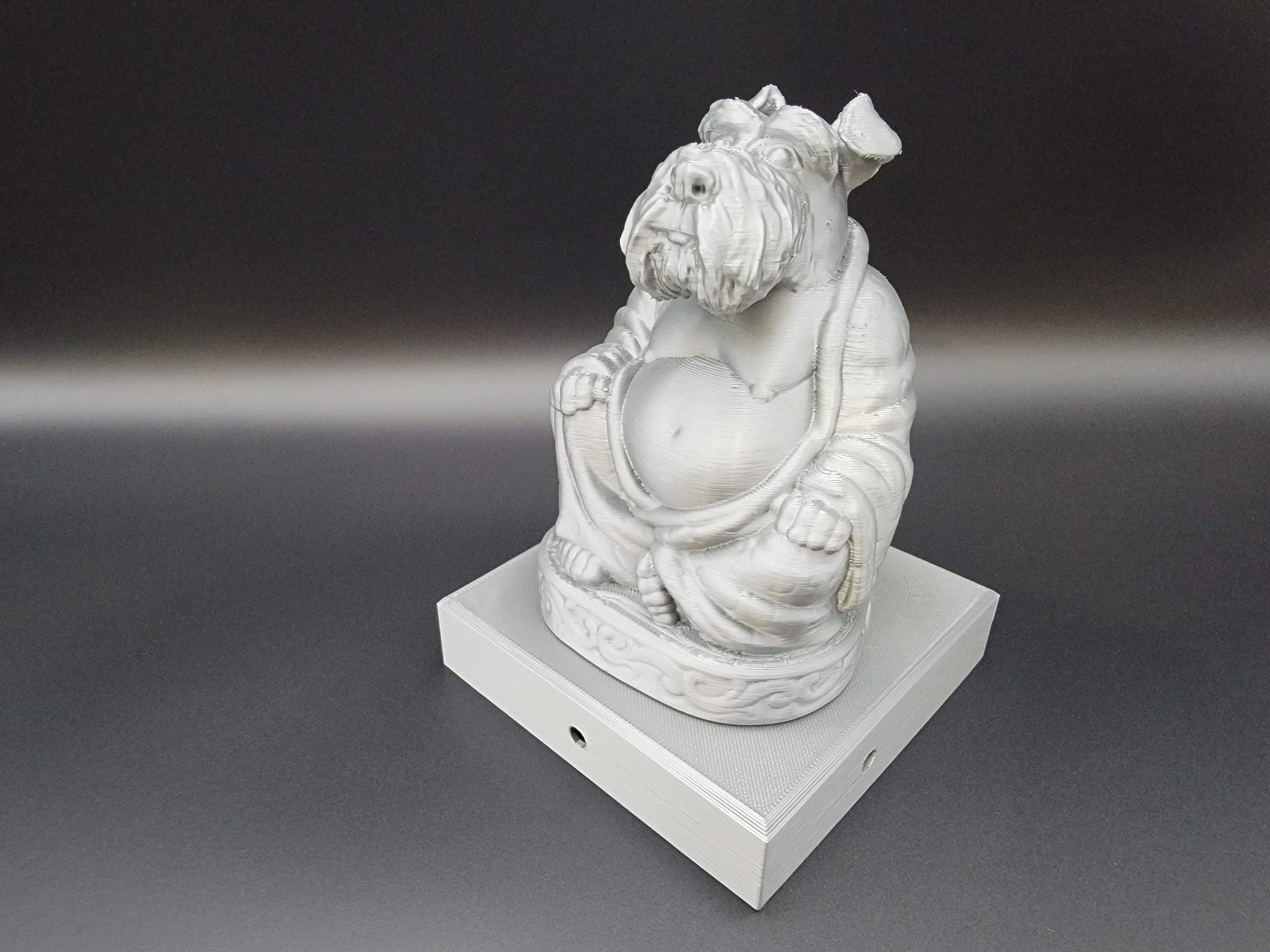 Schnauzer Buddha 4x4 Fence Post Topper Statue Garden Statue for Dog Lovers | Housewarming Gift for Dog that Past Away | Memorialize Your Dog
