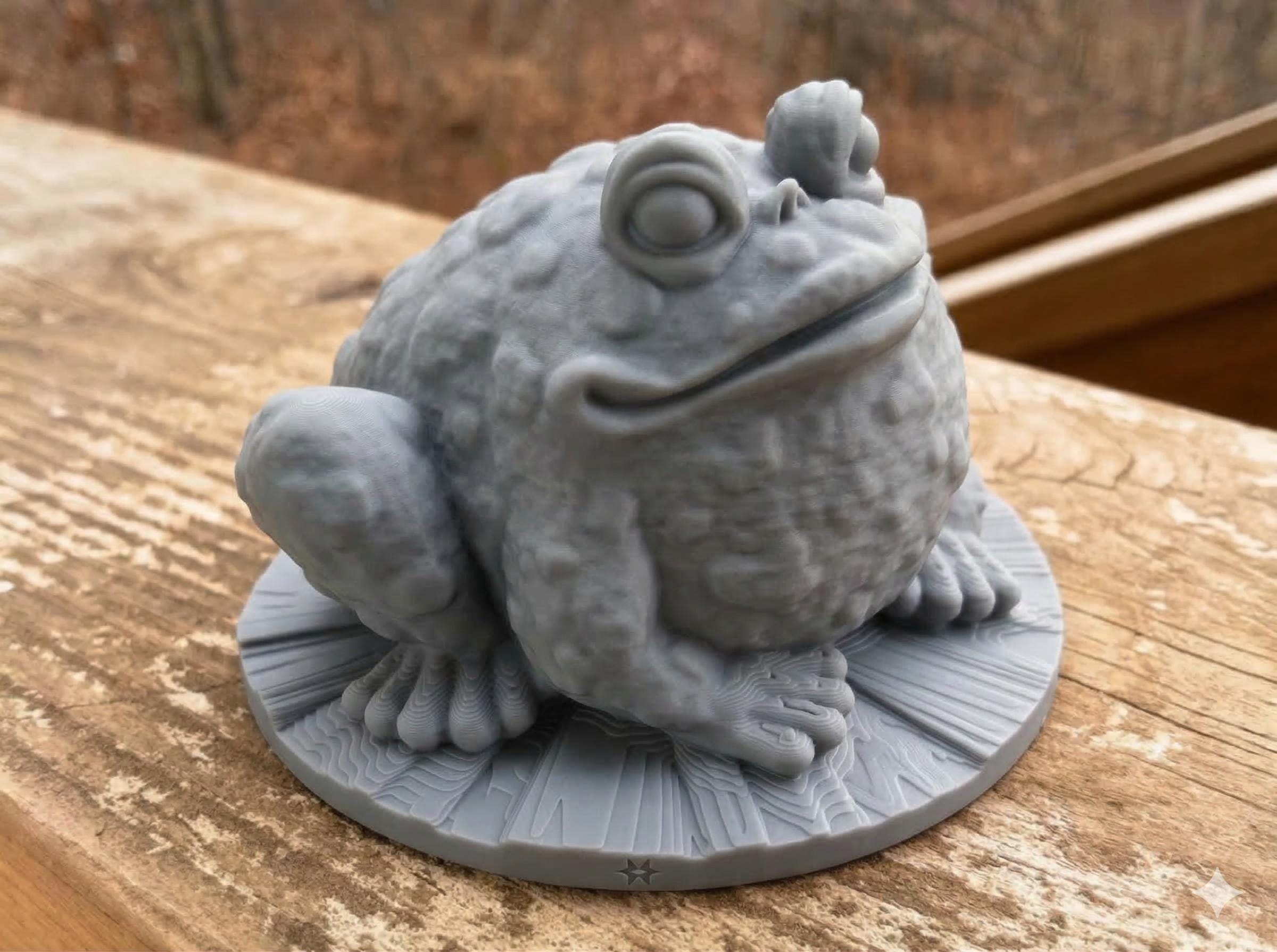 Garden Toad Statue - Any Color - Gift for Reptile Lovers | Animal Buddha Statues | Toad Figurine | Animal Gifts Vets Frogs Zen