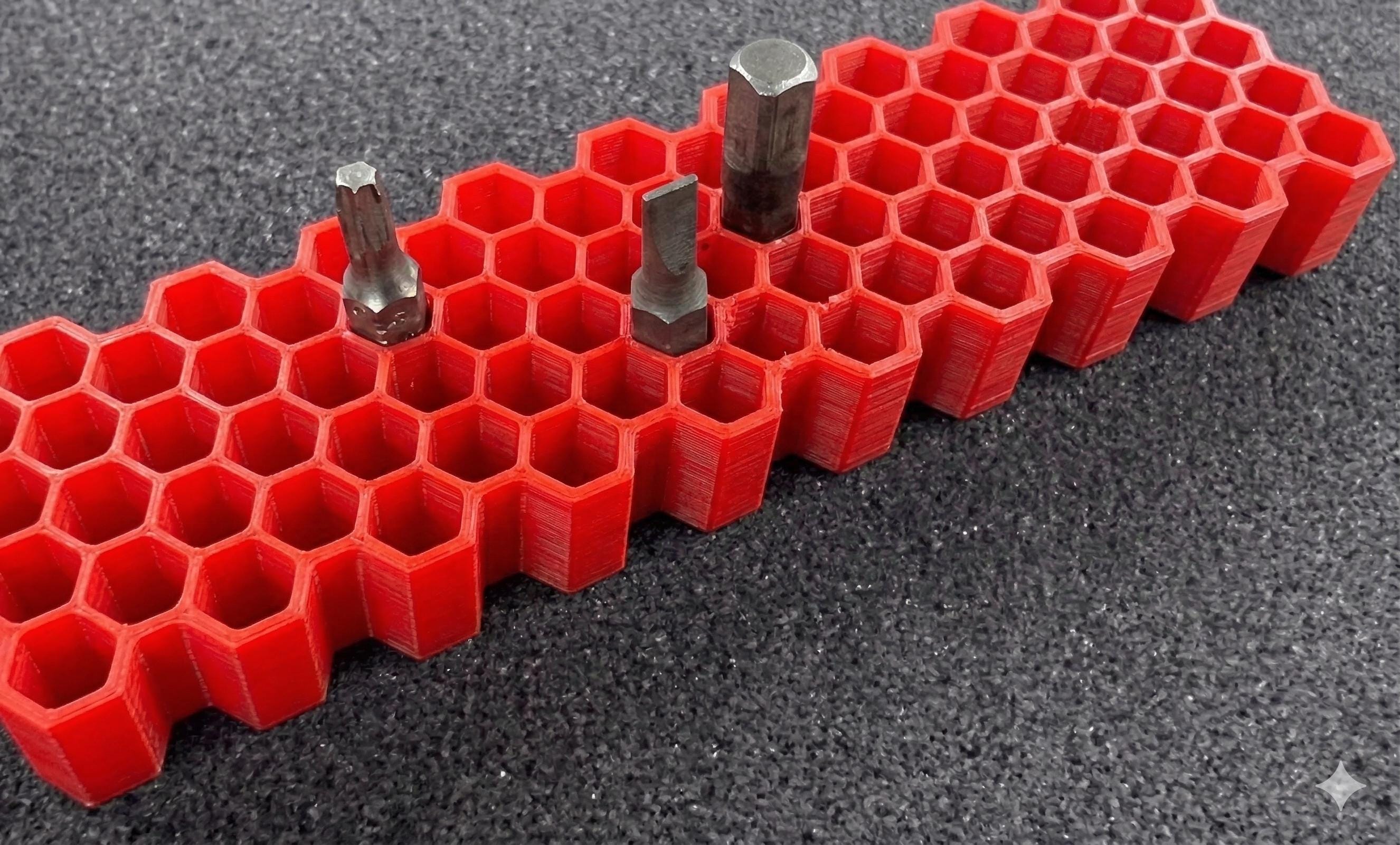 Honeycomb Bit Organizer | Garage Organization