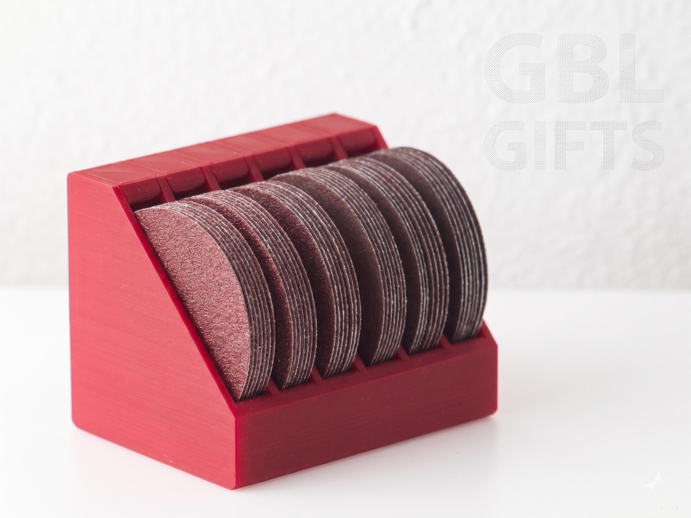 4 Inch - 100mm Sanding Pad Holder - 6 Slots Any Color | Garage Organization