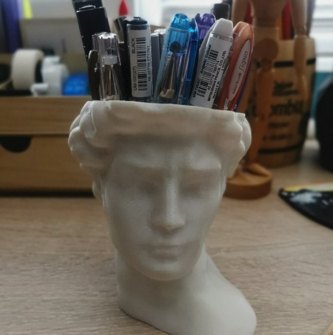 Statue of David Head Pen Holder Unique Gifts Etsy