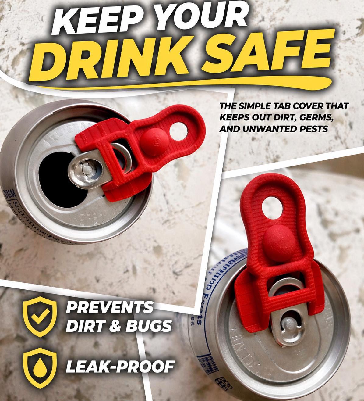 5 Pack - Soda Beer Can Protector Cap