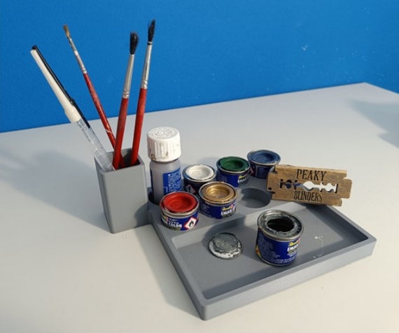 Rangement de peinture et de pinceaux pour peintures Revell toutes