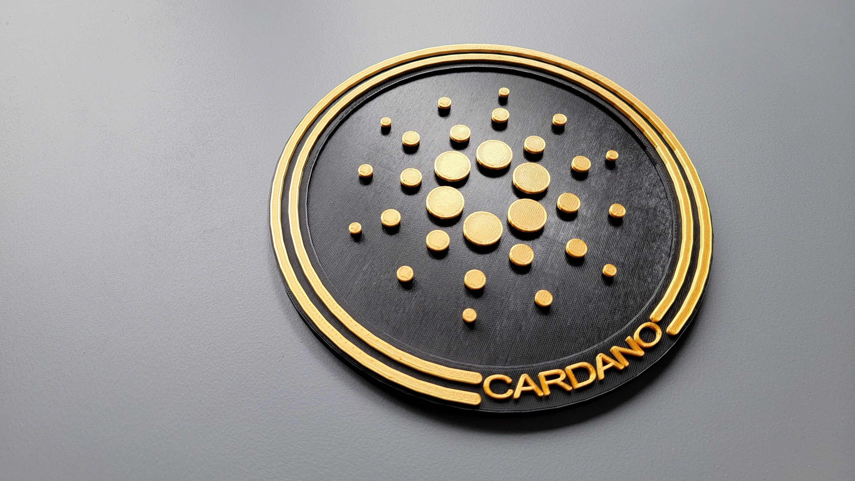 Big Cardano ADA Coin Wall Art | Crypto Currency Lovers Wall Art Gift |  Black and Gold | Ethereum Bitcoin ETC BTC | Gift for Crypto Lover - Etsy