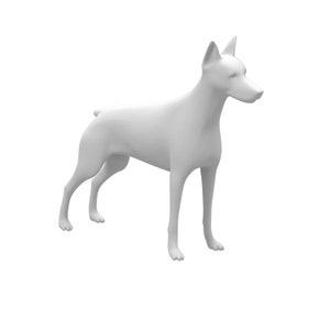 Dobermann Statue - Any Color! - Memorialize My Dog - Housewarming Gift for Friend Who Lost Their Dog - Pet Passed Away