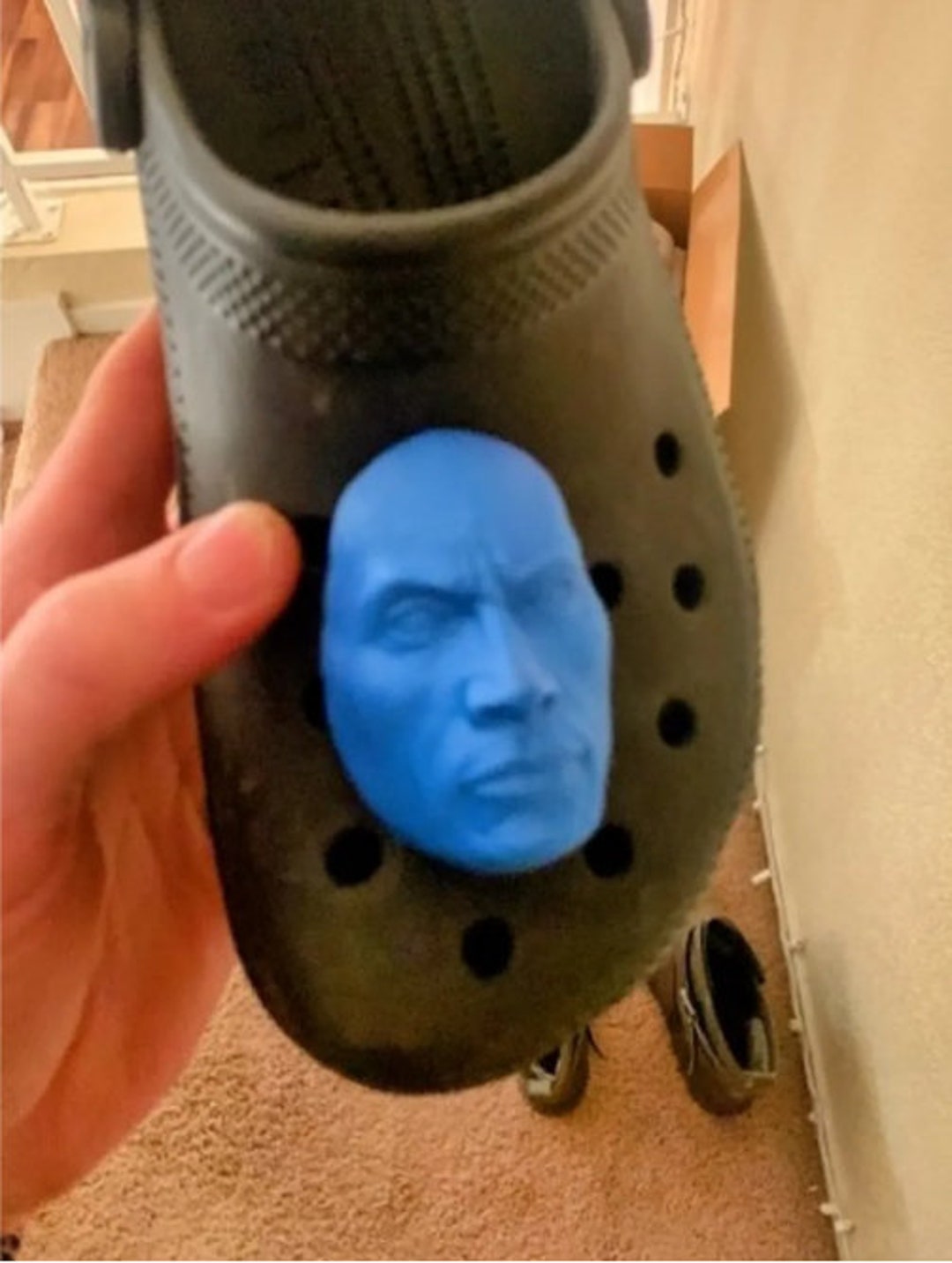 The Rock Croc Charm Any Color Funny Croc Accessories Etsy