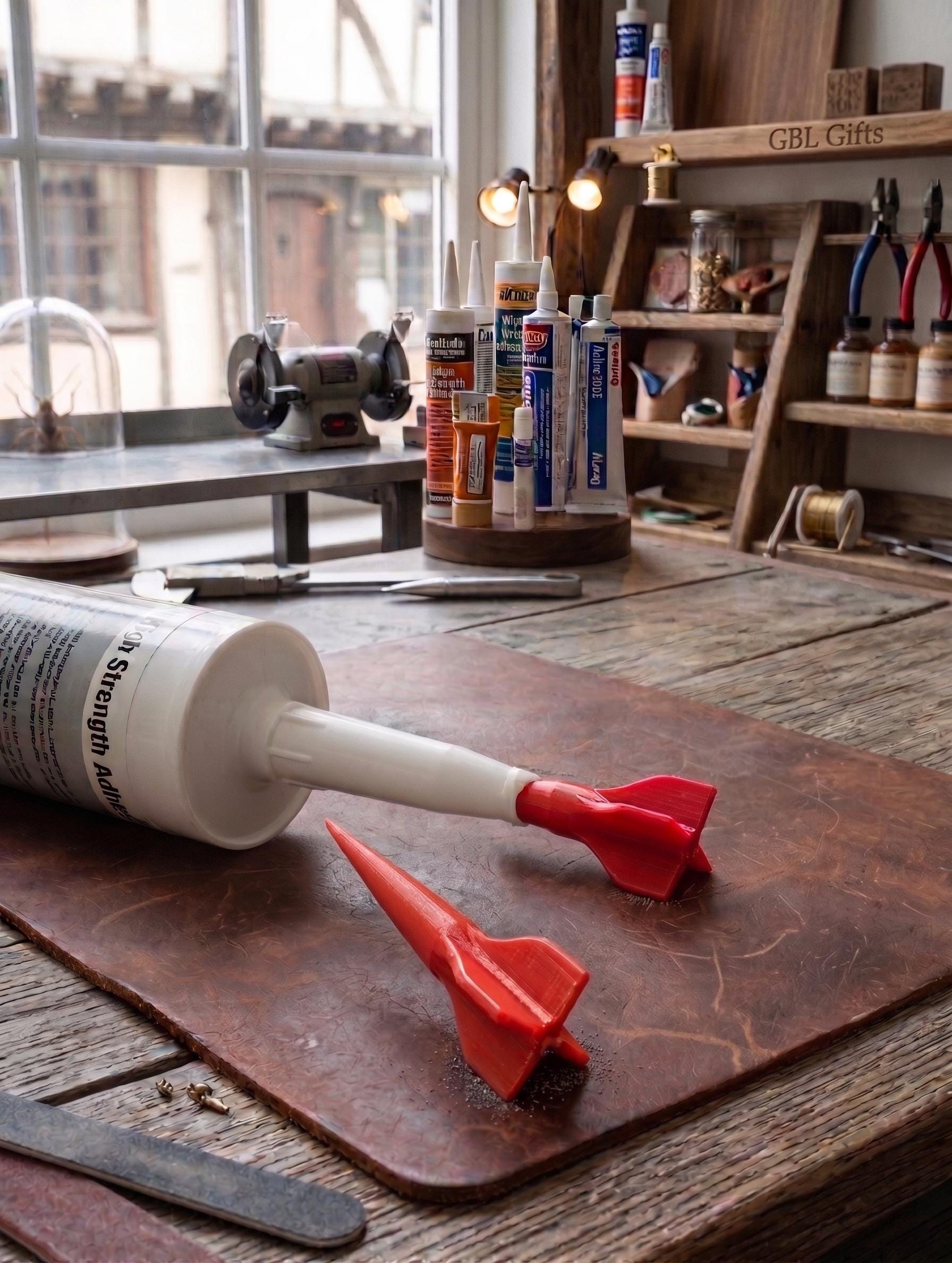Caulk saver ANY color! | Rocket Plugs | Put in tip of caulk gun to save caulking from drying out! Gift for Dad Boyfriend Men Painters Paint