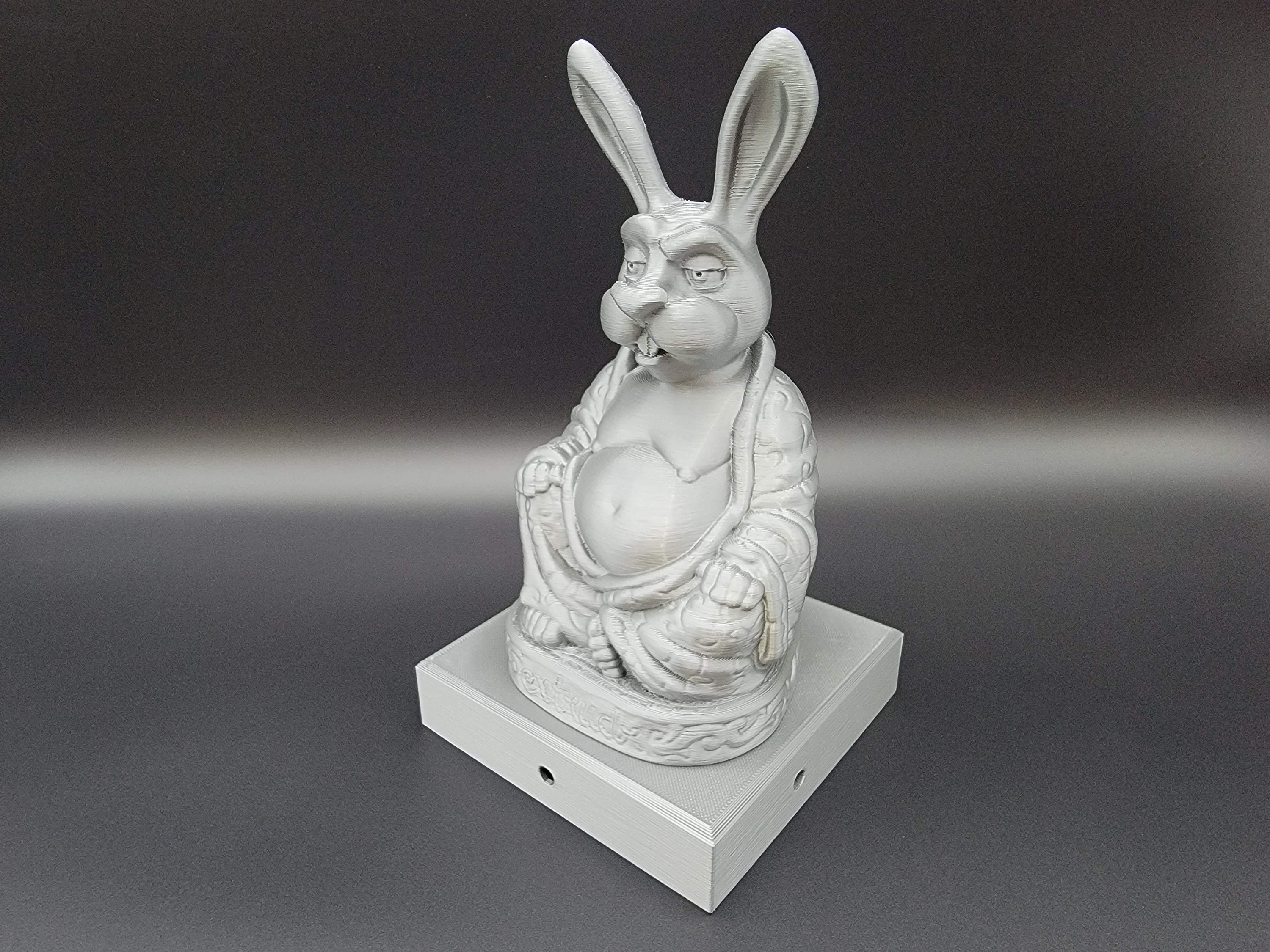 Bunny Rabbit 4x4 Fence Post Topper Statue | Garden Statue for Bunny Lovers | Housewarming Gift | PVC Wood or Vinyl