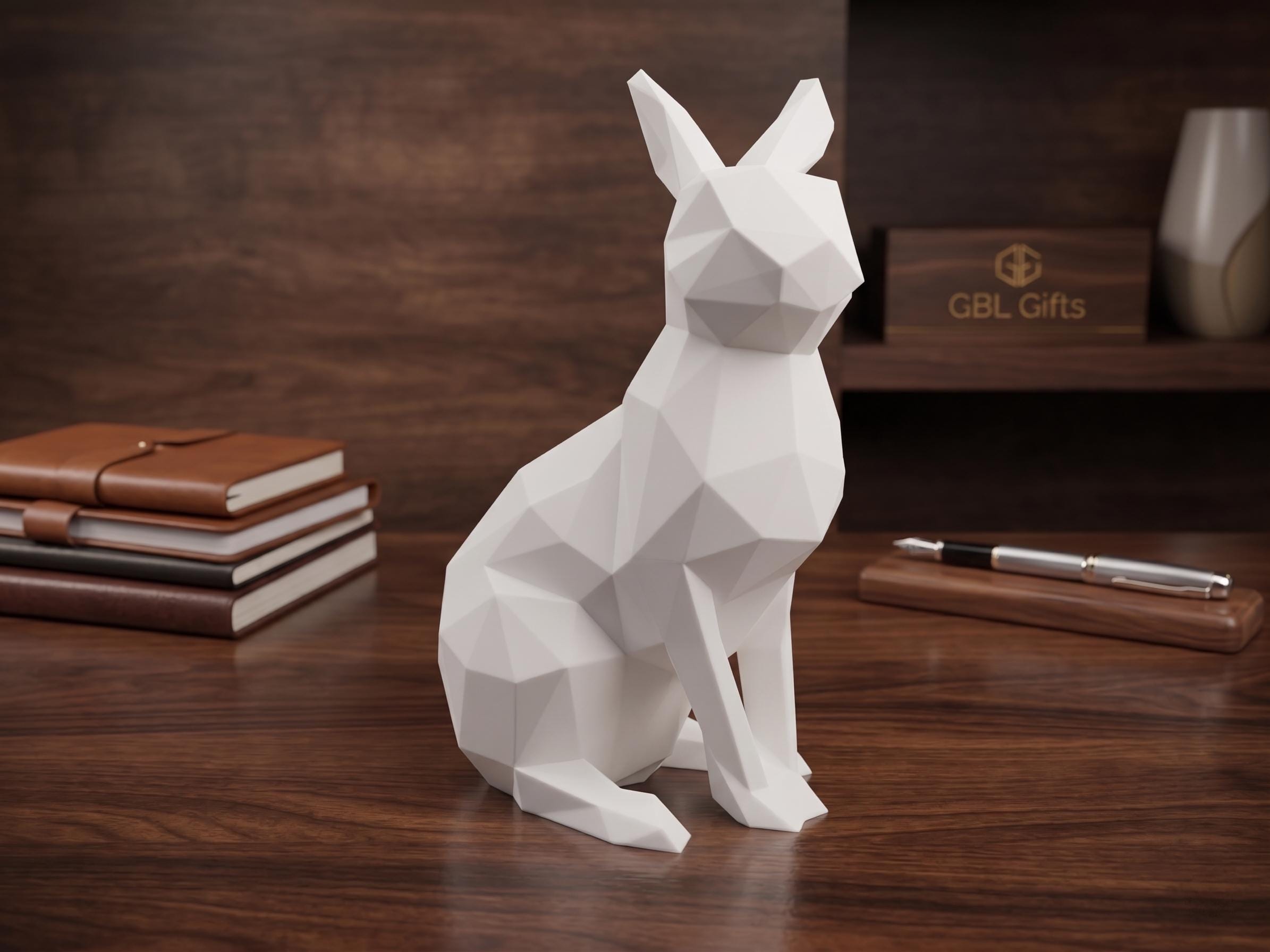 Modern Bunny Statue for Garden or Home Decor