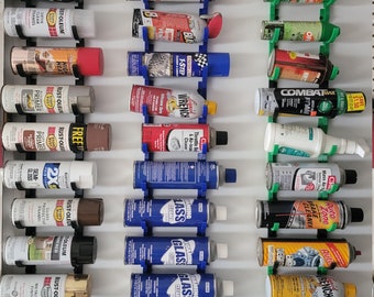Spray Can Wall Storage Hanging System to Hang Cans | Garage Organization | Wall Mounted | Organize | Gifts for Men | Paint | WD-40 | Bottles