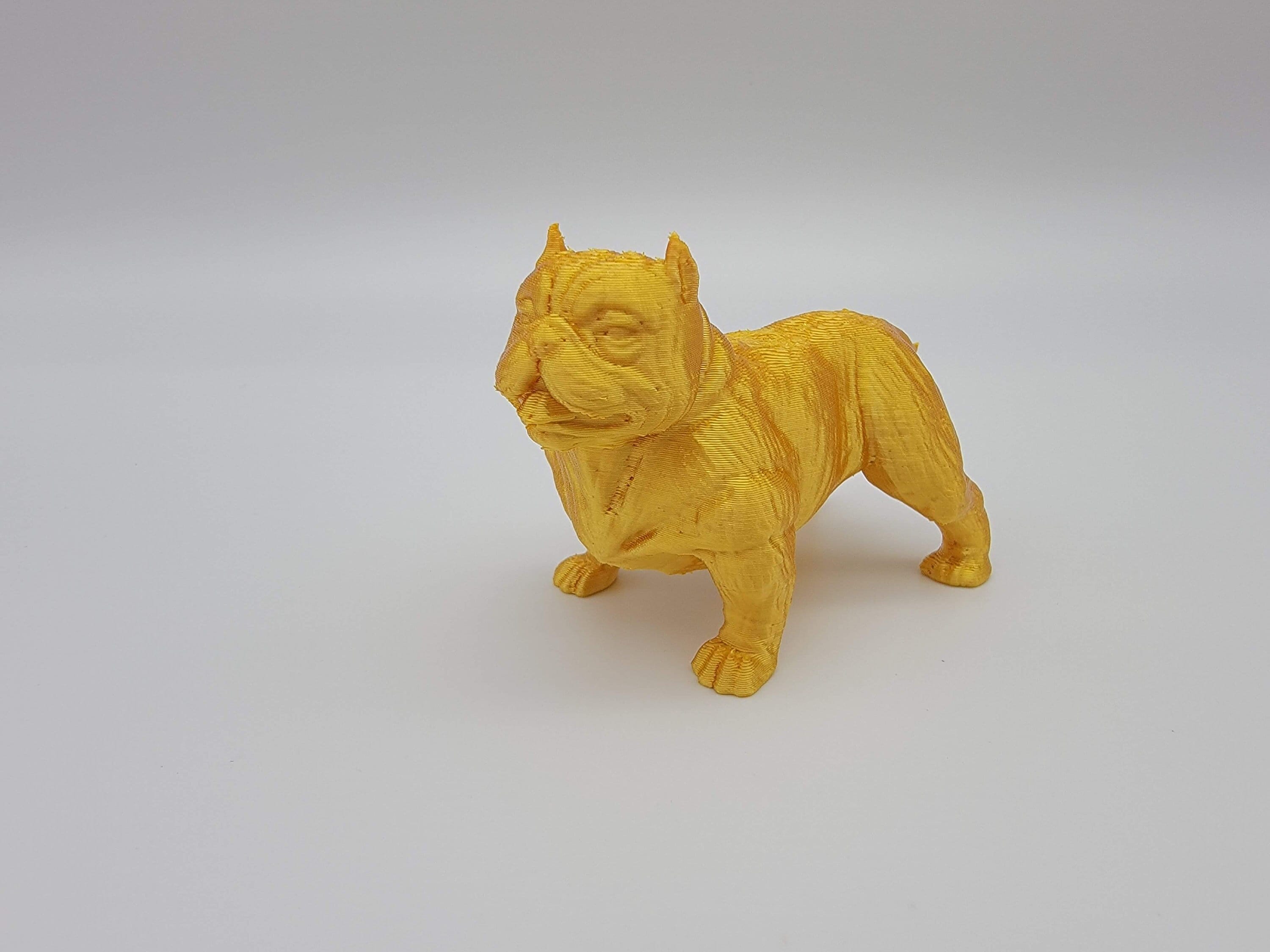American Bully Bull Dog Statue Figurine | Home Decor Art for Bully Lovers | Memorialize Your Dog | Dog Statues | 3d English Bulldog