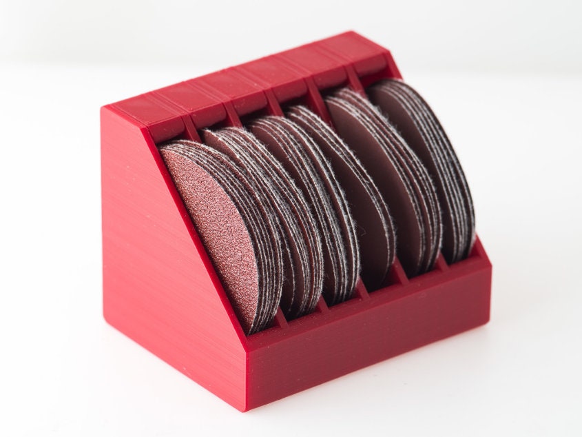 2 Inch - 50mm Sanding Pad Holder - 6 Slots Any Color | Garage Organization
