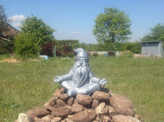 Meditation Gnome Zen - Peace - Bliss - Yoga - Home Decor