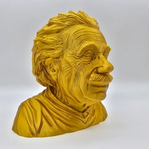 Golden Albert Einstein Bust | Gold Statue of Albert Einstein&#39;s Head