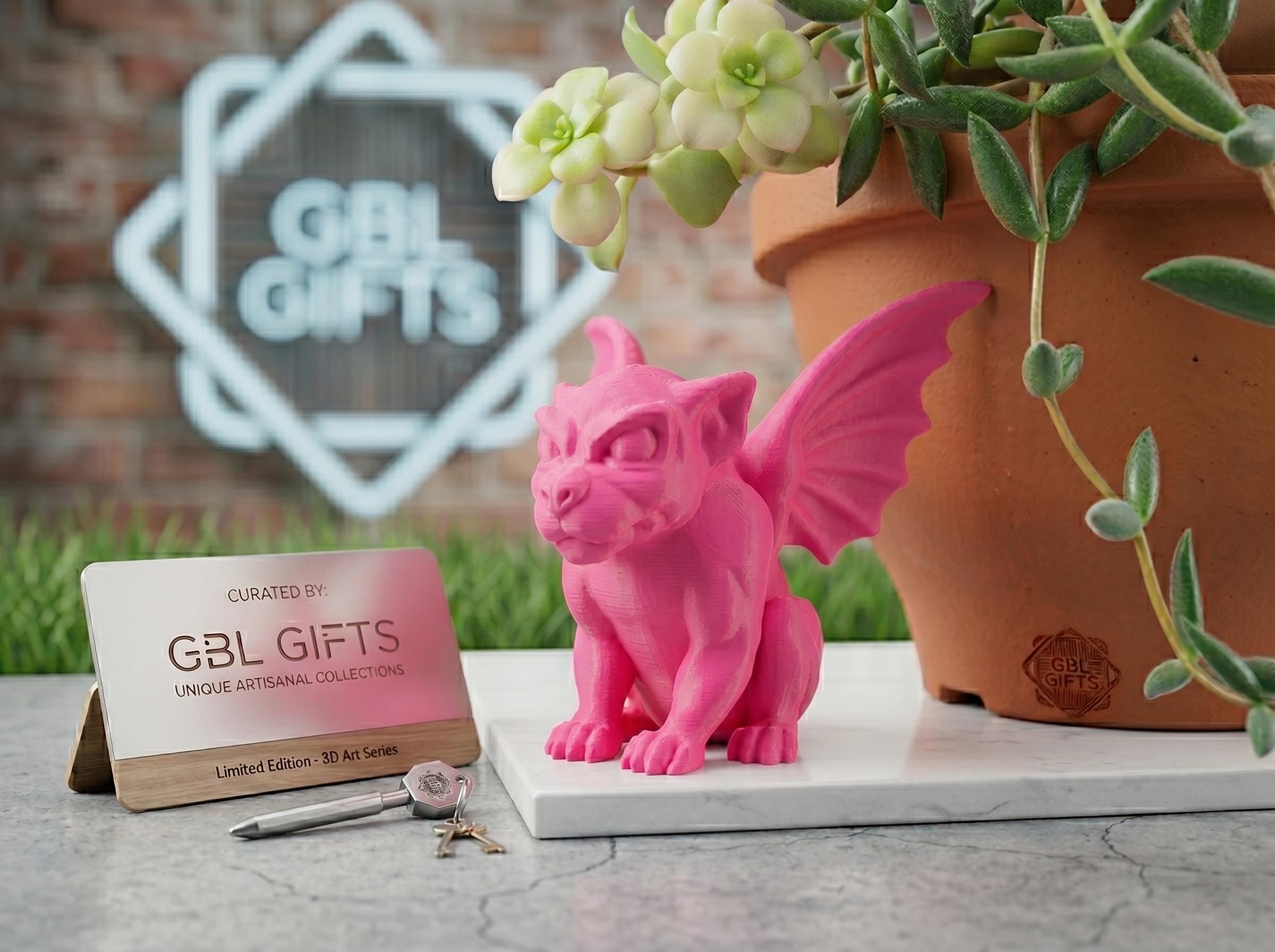 Cute Gargoyle Statue | Gargoyles Desk Decor - Any Color!