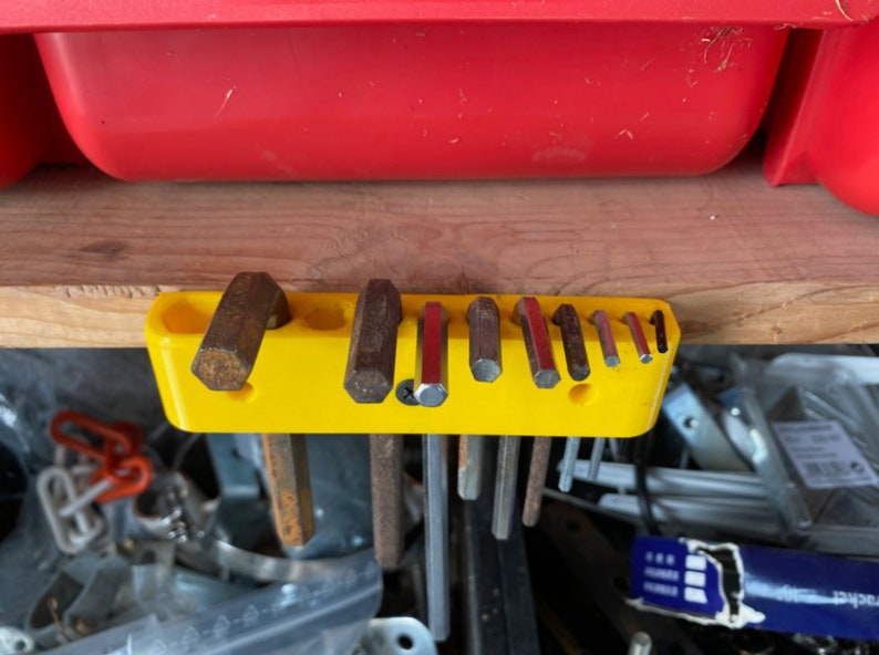 Wall Mounted Allen Key Holder Garage Organization Etsy