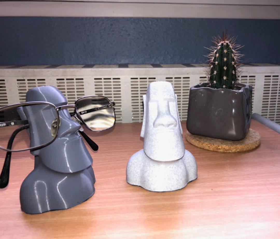 Moai Glasses Holder, Rest Your Sunglasses or Reading Glasses This