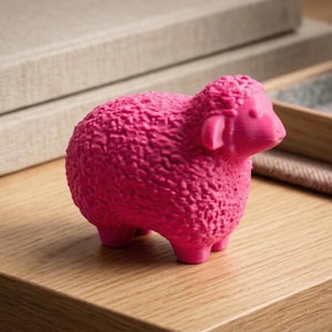 ANY COLOR! Cute Pet Baby Sheep Lamb Statue Figurine