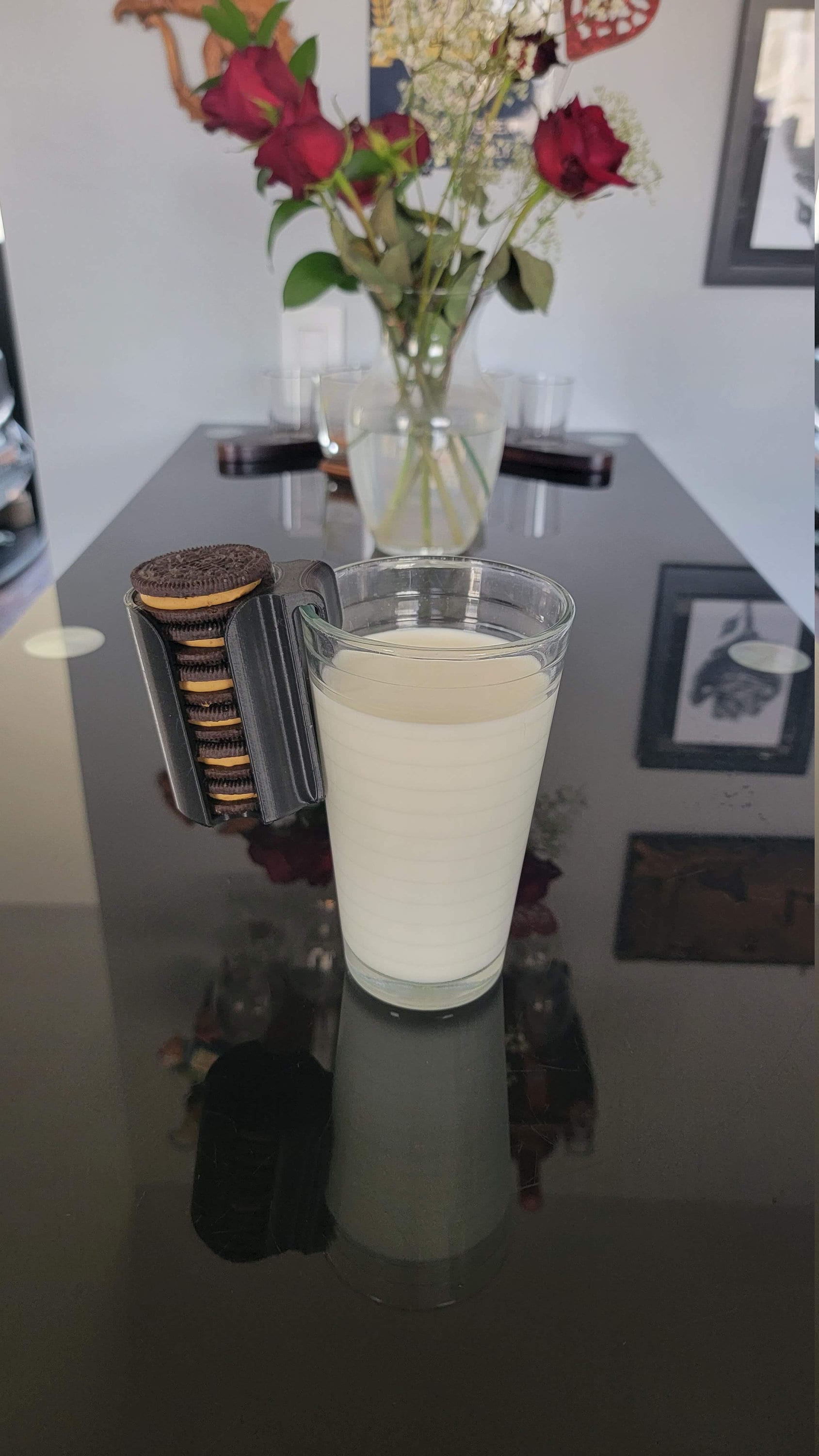 Cookie Dunk Caddy | Holds Sandwich Cookies and a Milk Cup Dunker | Fun Gift for Cookie Lovers