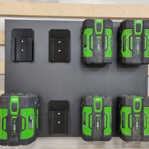 Backet Compatible for EGO 56V Battery Wall Hanger Mount - EGO Power Battery Mounting Bracket - Garage & Shed Organization