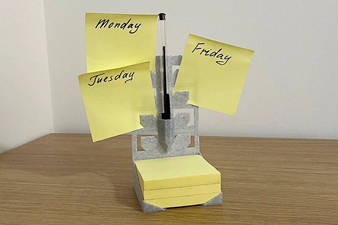 Sticky Note Holder | Desk Organization | Gift for Office Worker | Back to School | Dorm Room Accessories | Reminders