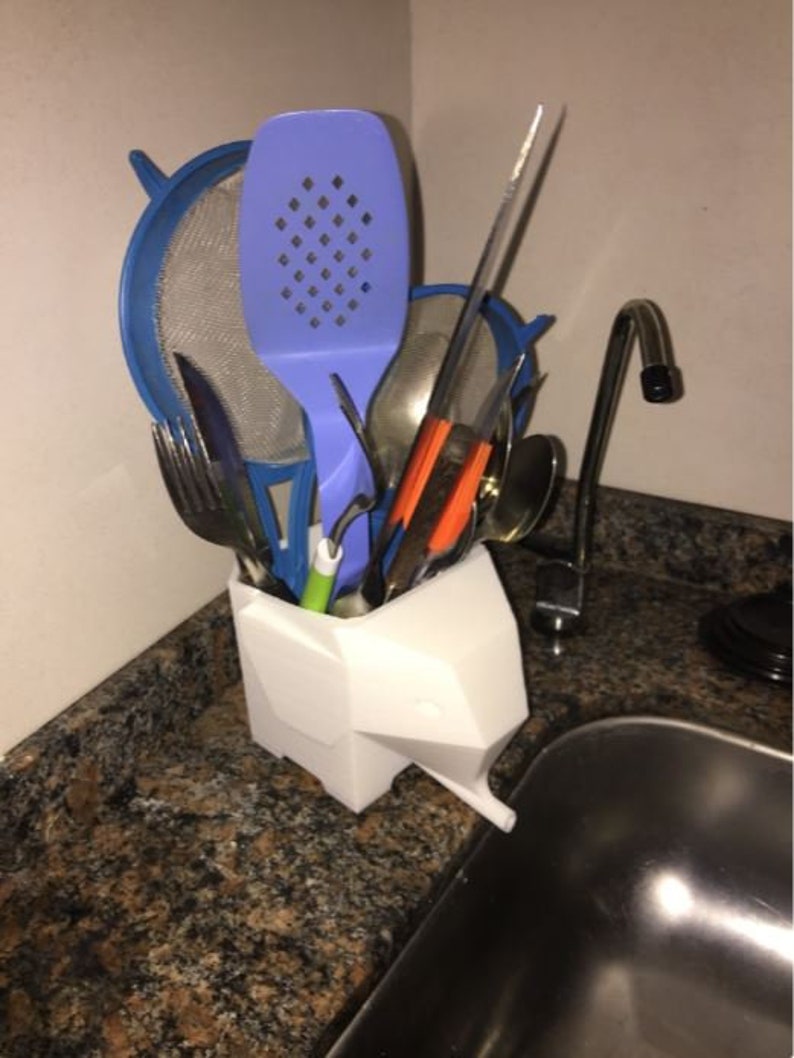 Jumbo Elephant Cutlery Drainer to Drain Forks Knives Kitchen Etsy