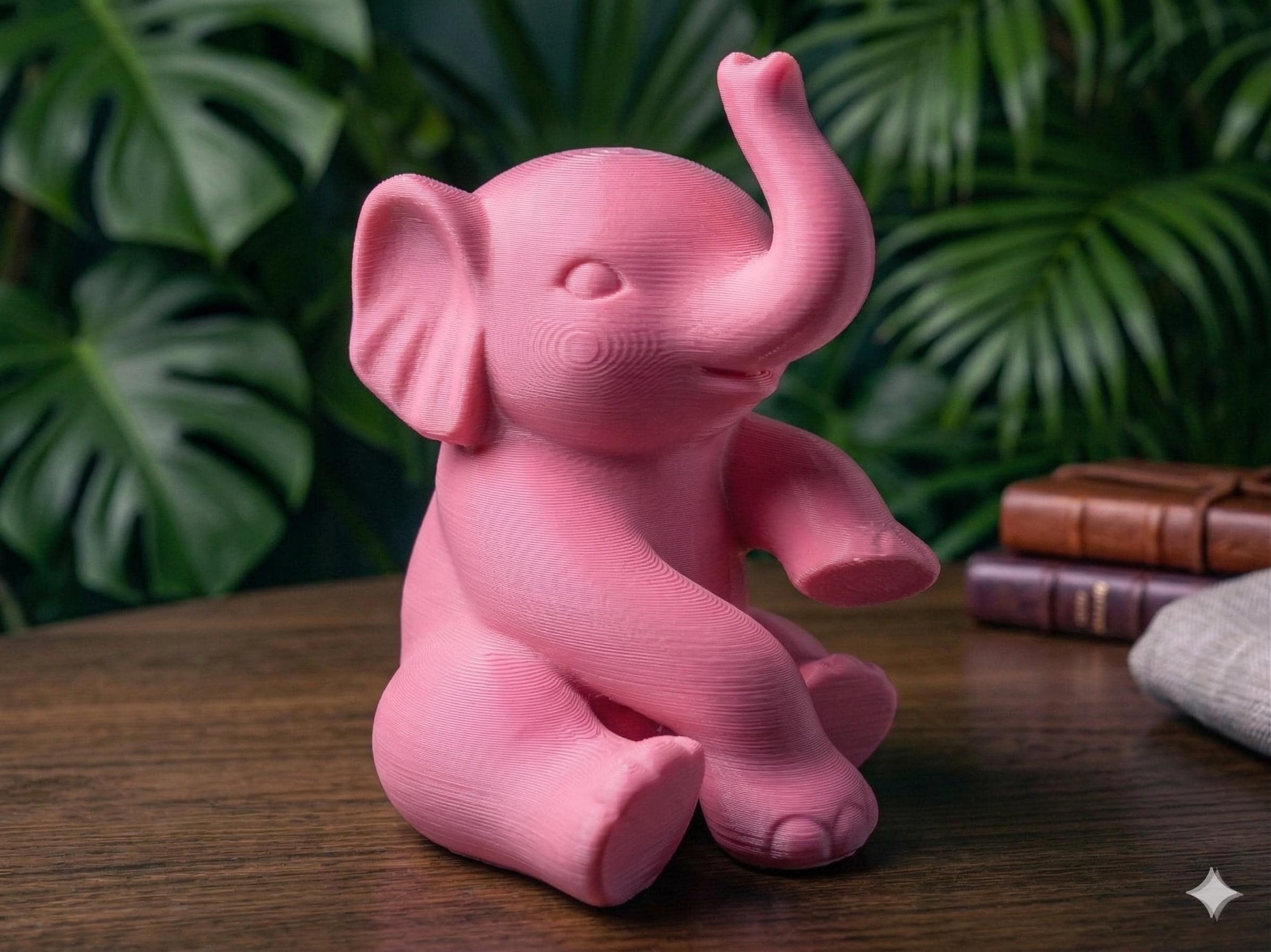 Sitting Baby Elephant Statue Figurine | Elephant Center Piece