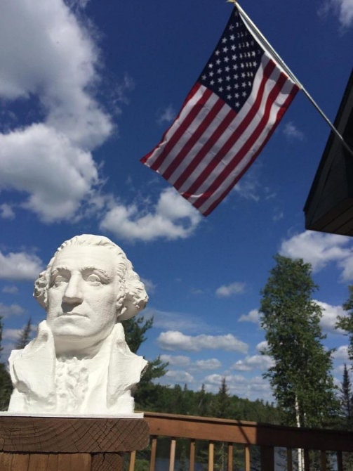 George Washington Bust Mount Rushmore Bust Mountain Mt Rushmore Patriot Patriotism President Presidents Statues and Figurines