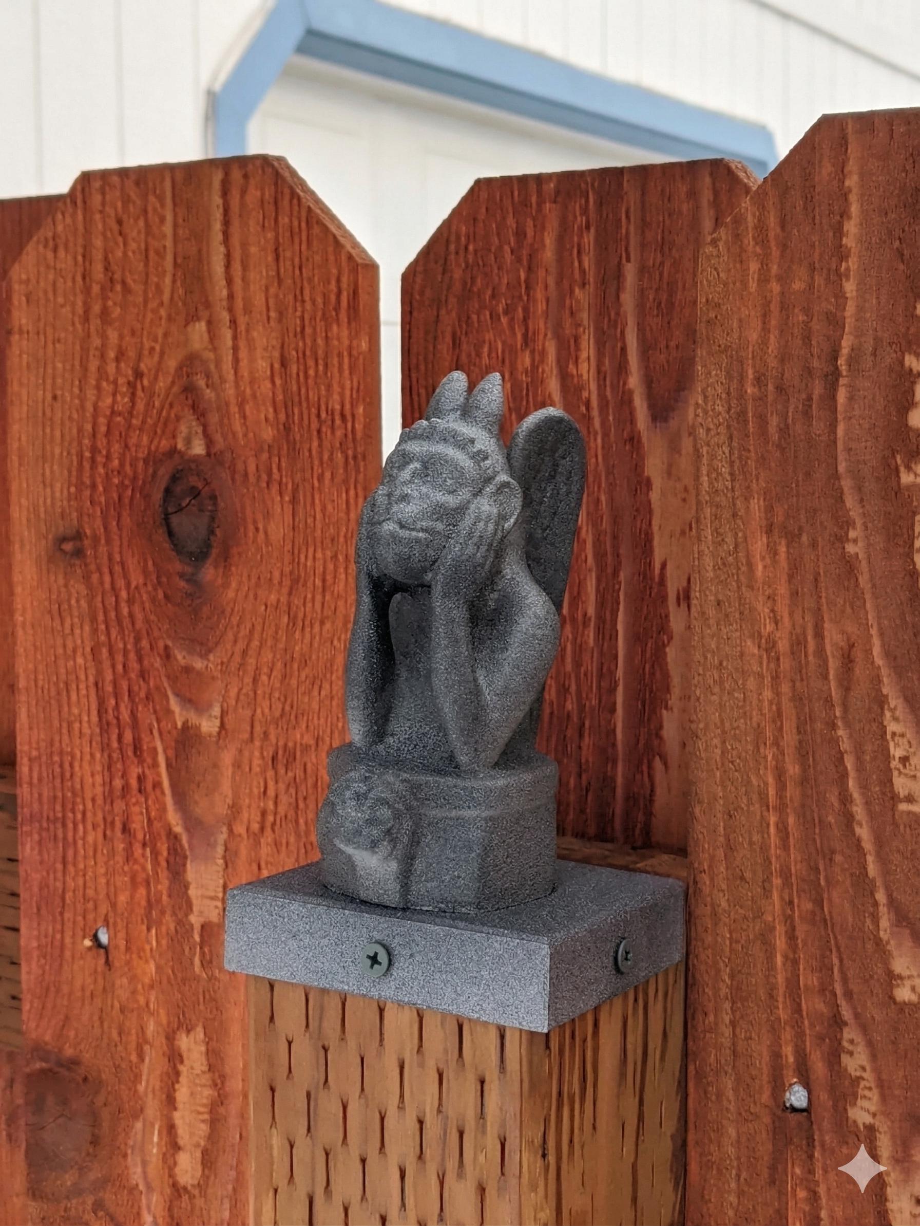 Gargoyle Fence Post Topper 4x4 - PVC, Vinyl or Wood Posts - Garden Gargoyal Statue