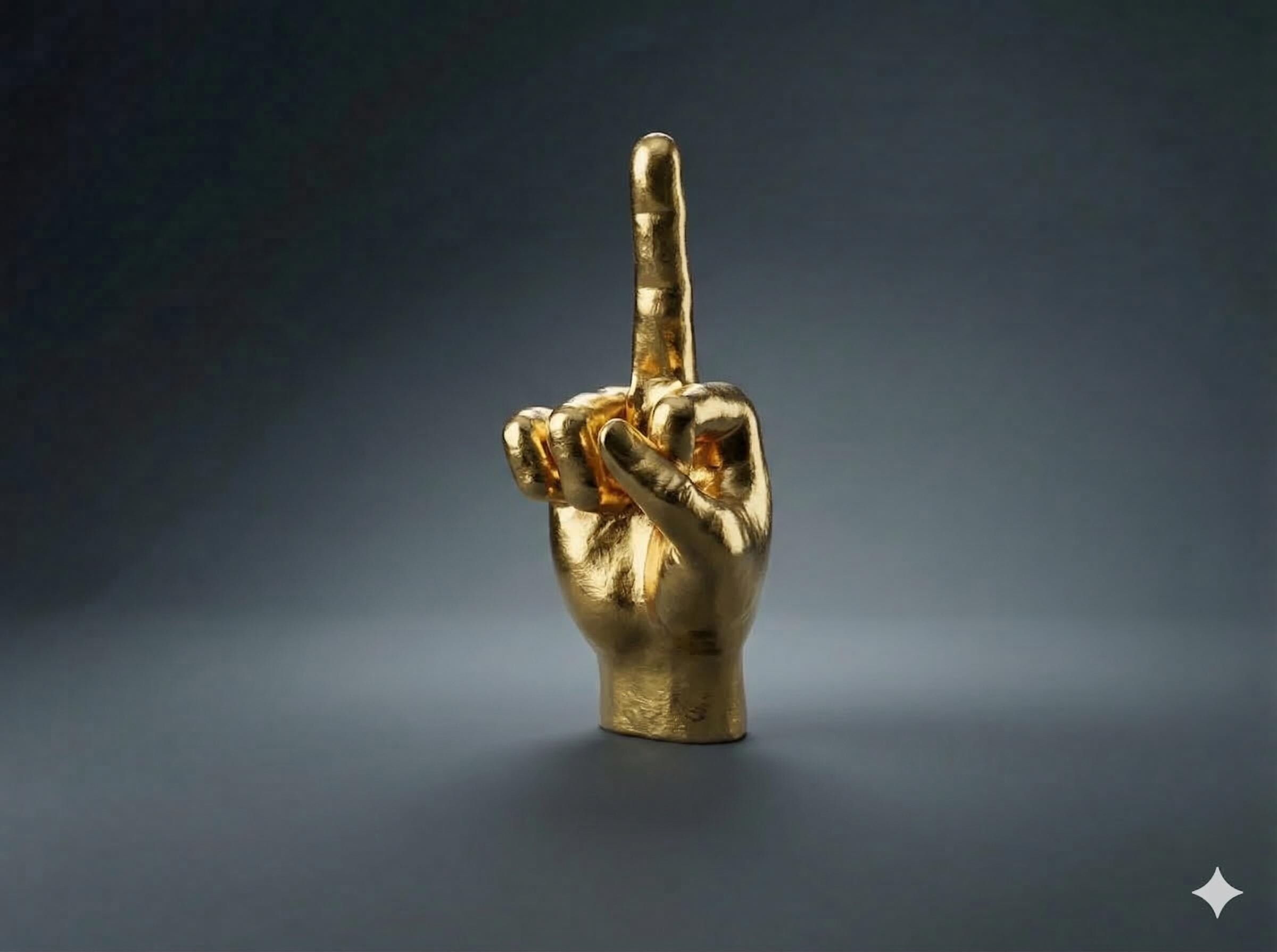Hand Gesture Sculptures | Any Color | Thumbs Up Down | F U | Metal | Finger | OK | Hold | Victory | Sign Language | Zombie | Fist