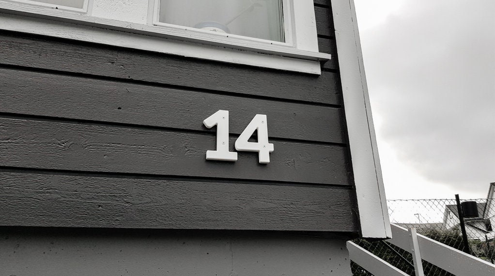 House Numbers With Screw Holes - Any Color!