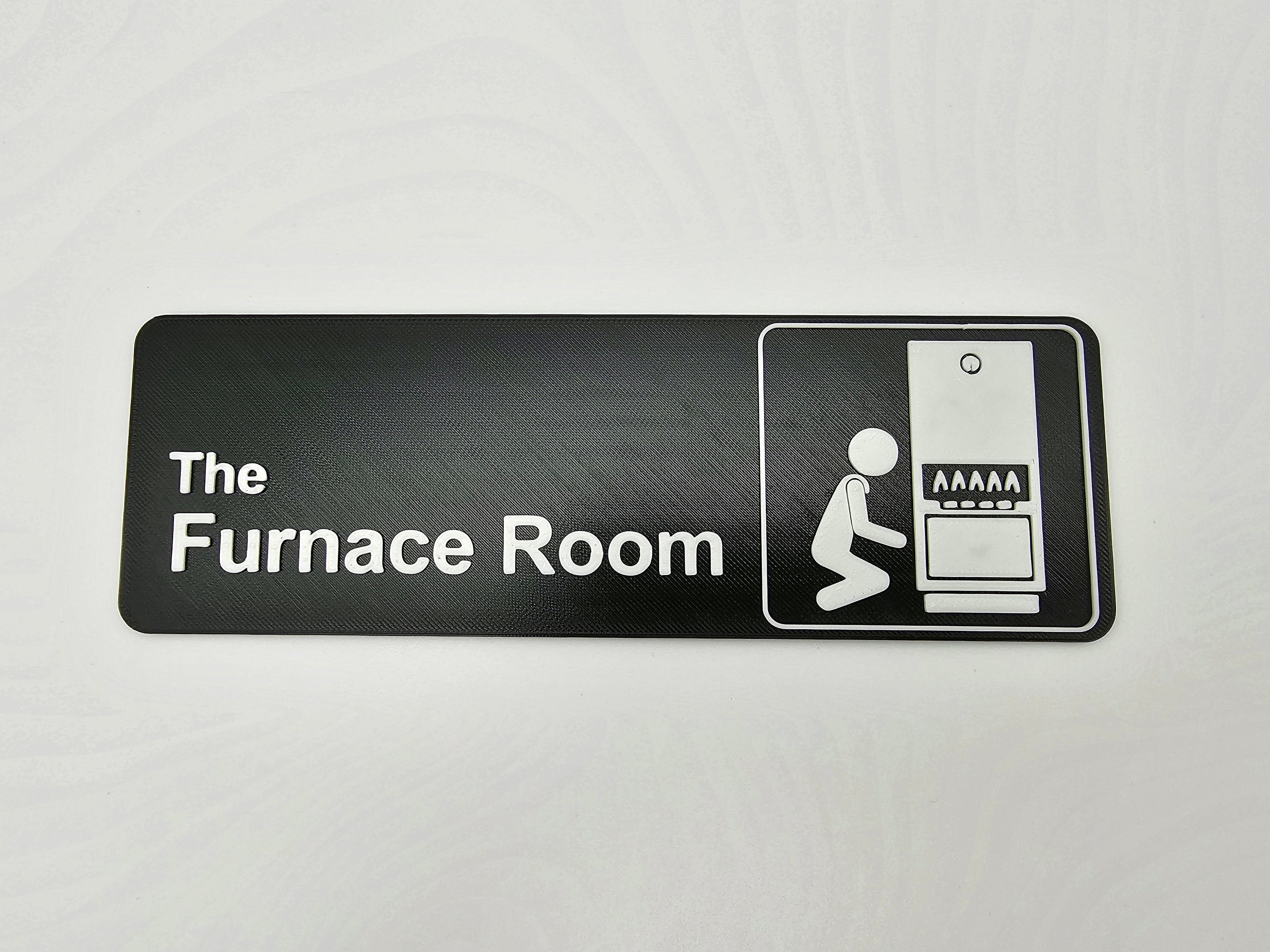 The Furnace Room - Funny Room Door Sign | Any Color