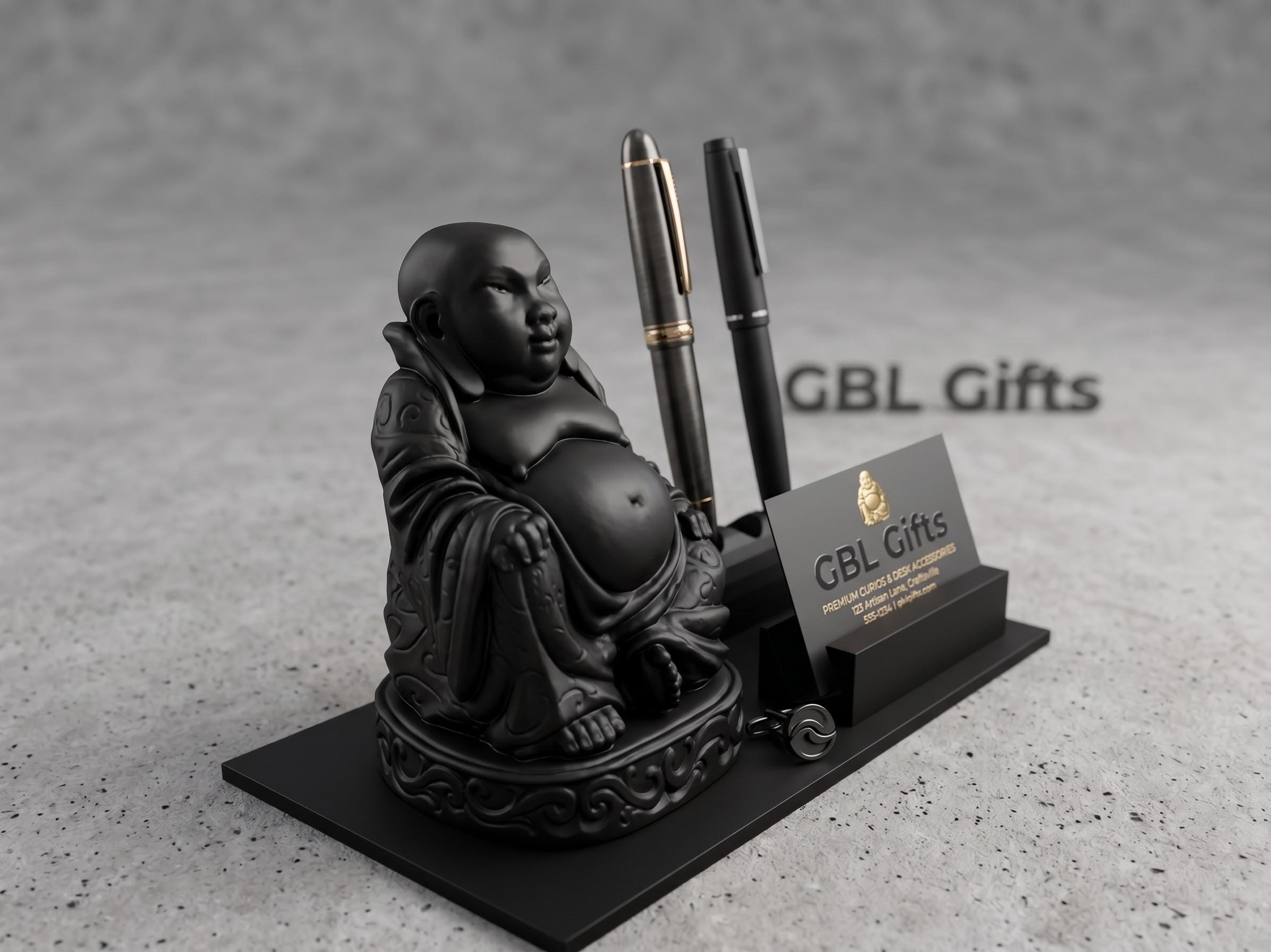 Buddha Desk Tidy - Gift for Buddhists Office Organization | Buddha Statues Organize Their Desks | Healing Buddah Figurine