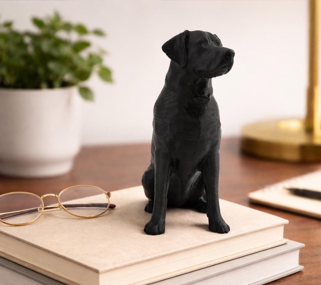 Labrador Statue | Any Color! Black Lab Yellow Lab - Memorialize My Dog - Housewarming Gift for Friend Who Lost Their Dog - Pet Passed Away