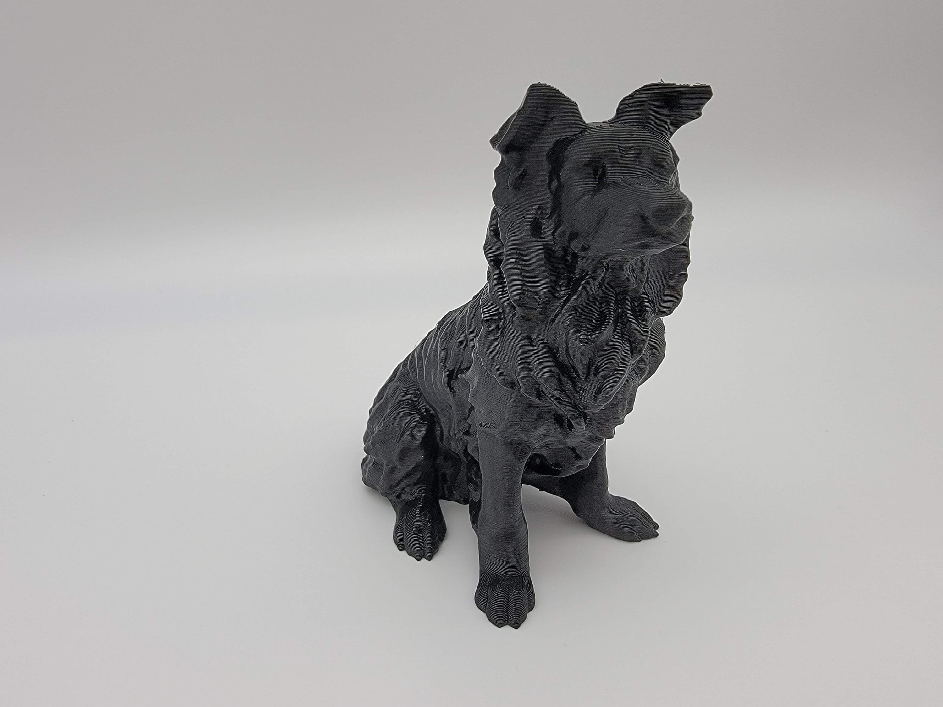 Border Collie Statue - Any Color!  Paintable Border Collie Figurine | Gift for Border Collie Lovers | In Memory of Lost Pet