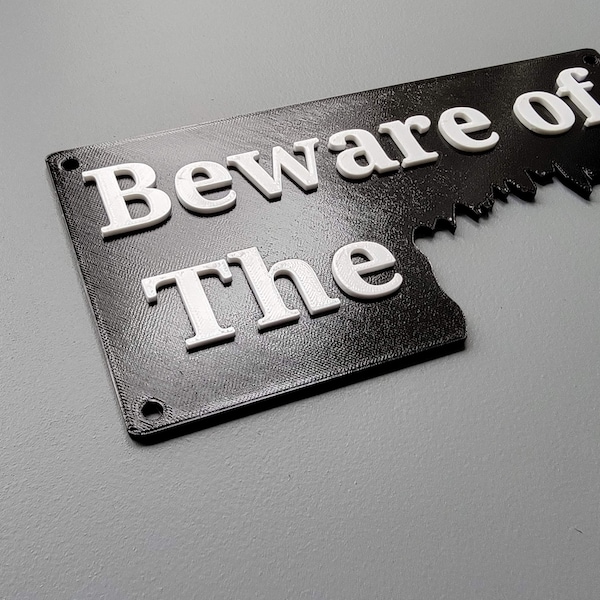 Beware of the ... Dog?  Bear?  Alligator?  Who Knows! | Beware of the Bite Sign | Funny Gag Gifts for Friends | Hilarious Signage | Fun Gags