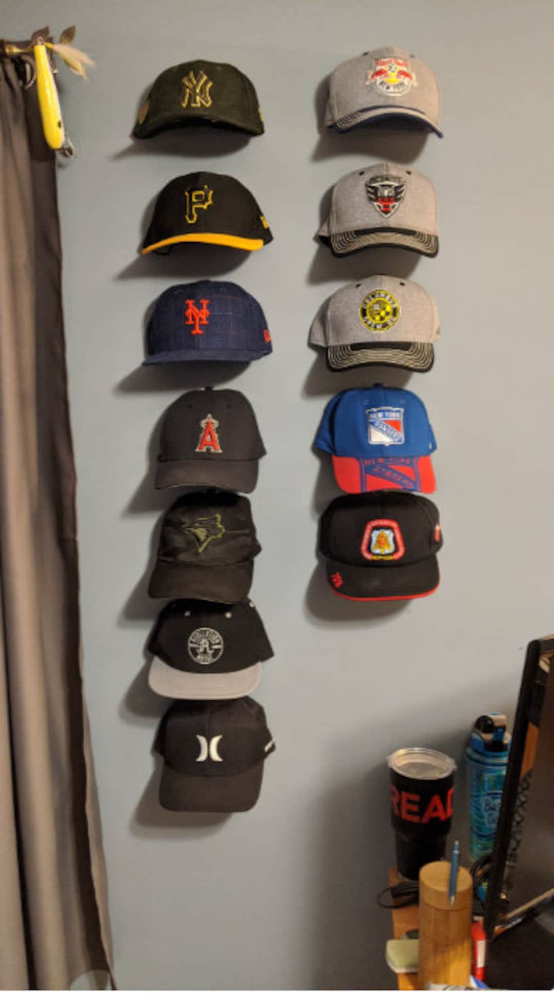 Cap Display Holder Screw to Wall Securely Hat Wall Mounted Holder Gift for Friend With a Lot of Hats Put Favorite Hats on Display Etsy