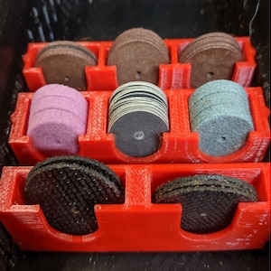 Dremel Disc Holders Compatible with Milwaukee Packout Bins - Any Color!