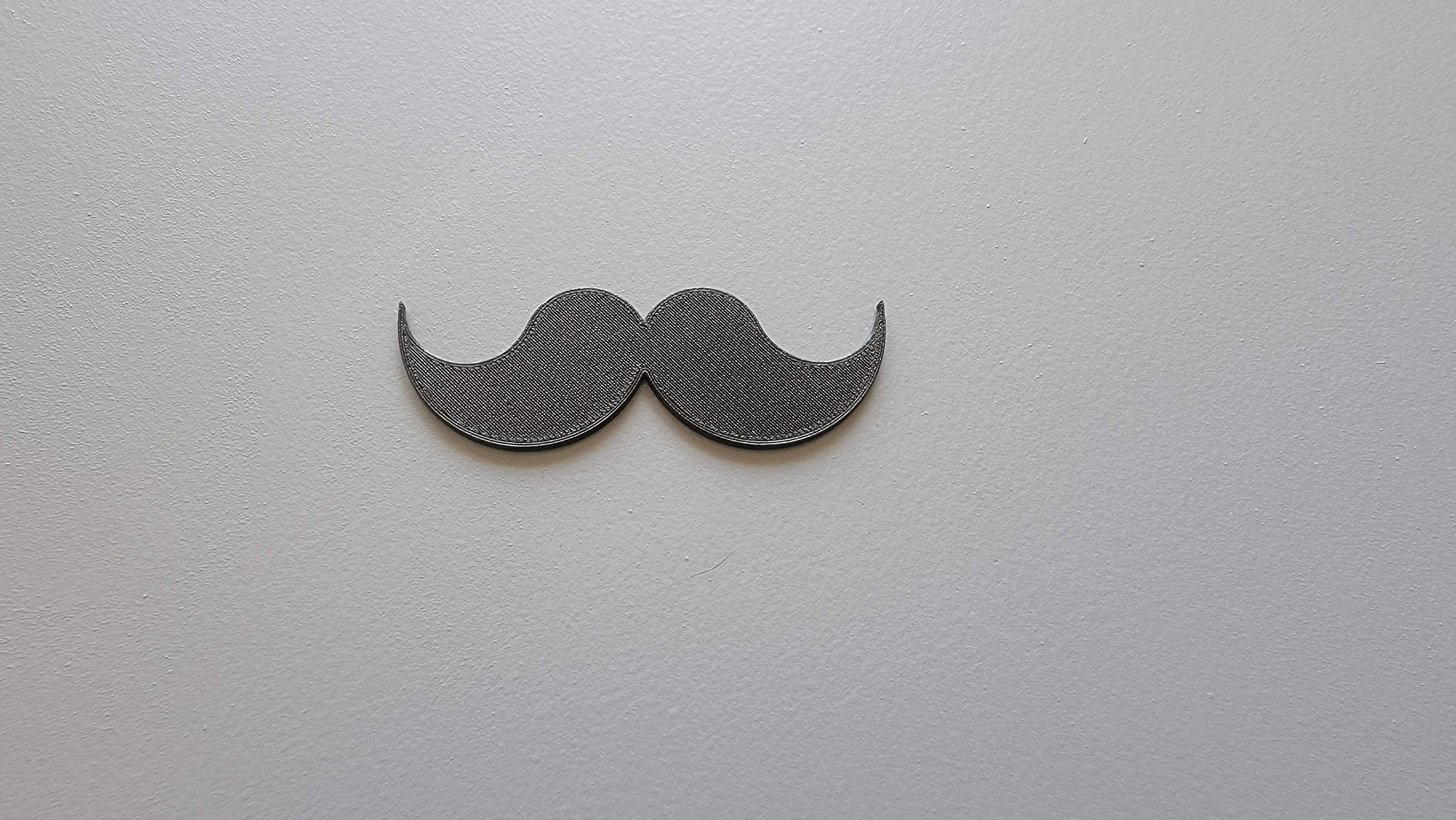 Mustache 3d Wall Art | Handlebar