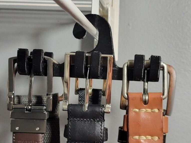 Belt Hanger Closet Organization for Ties Belts in Closets Belt Rack, Organizer, Holder Stylish Belt Racks, Sturdy.